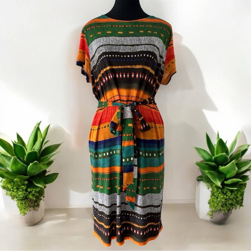Lenny Niemeyer Colorful Mini Beach Cover-Up with Belt - XS/PP - Picture 2 of 7
